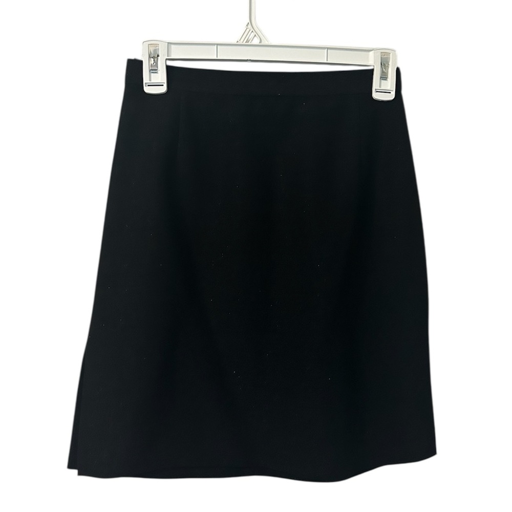 MEXX Black Sparkle A-Line Skirt – Side Slits – Size 38 / US 4